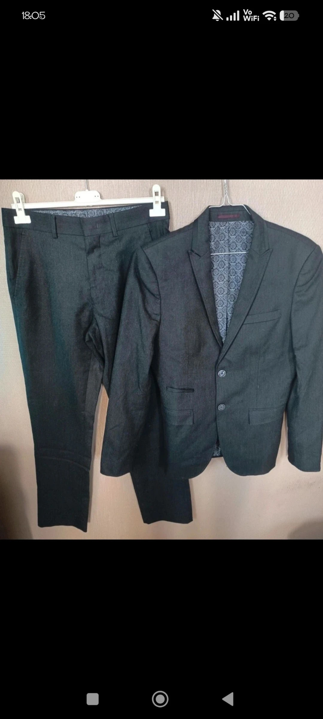 👔 Costume 2 pièces DEVRED 1902 Gris Anthracite – Extra Slim Fit – Taille S